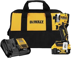 DEWALT ATOMIC 20V MAX 1/4 in. Brushless Cordless Impact Driver Kit with Battery and Charge