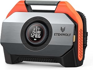 ETENWOLF VORTEX S6 Tire Inflator Portable Air Compressor for Heavy-duty Vehicle, Cordless 