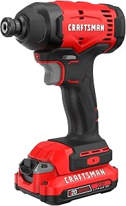 CRAFTSMAN Cordless 1/4 Impact Driver with 2 Ah Lithium Ion Battery, Charger and PH2 Screwd