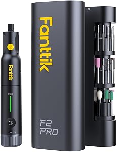 Fanttik F2 PRO Cordless Rotary Tool Kit Strong Magnetic Motor, Revostor Hub, 5 Variable Sp