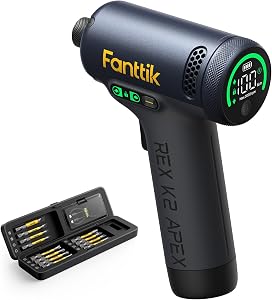 Fanttik REX K2 APEX Impact Driver, Brushless Impact Driver, 1/4'' Hex, Max. 100 N·m Torque
